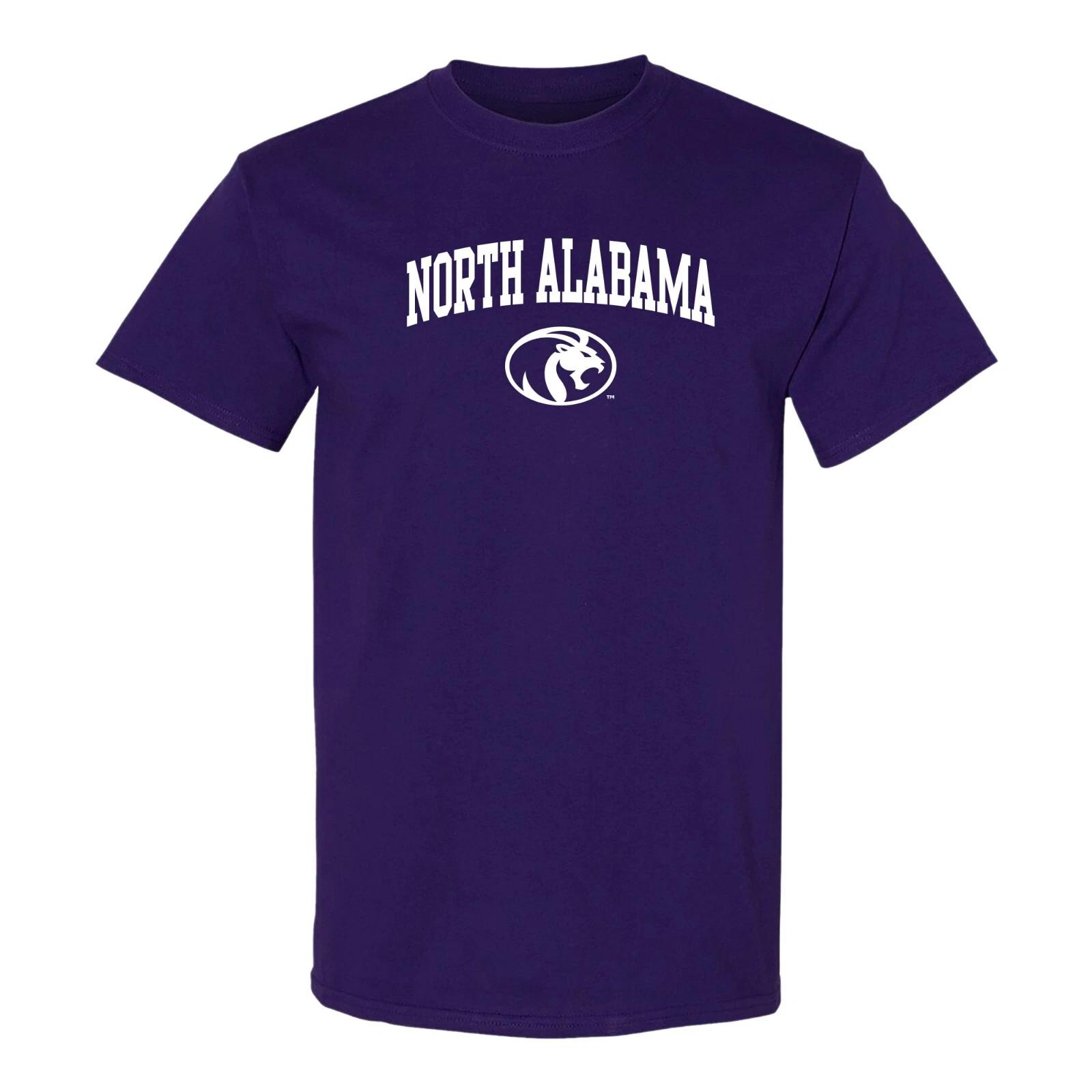 North Alabama Arch Logo T-Shirt - Purple XL