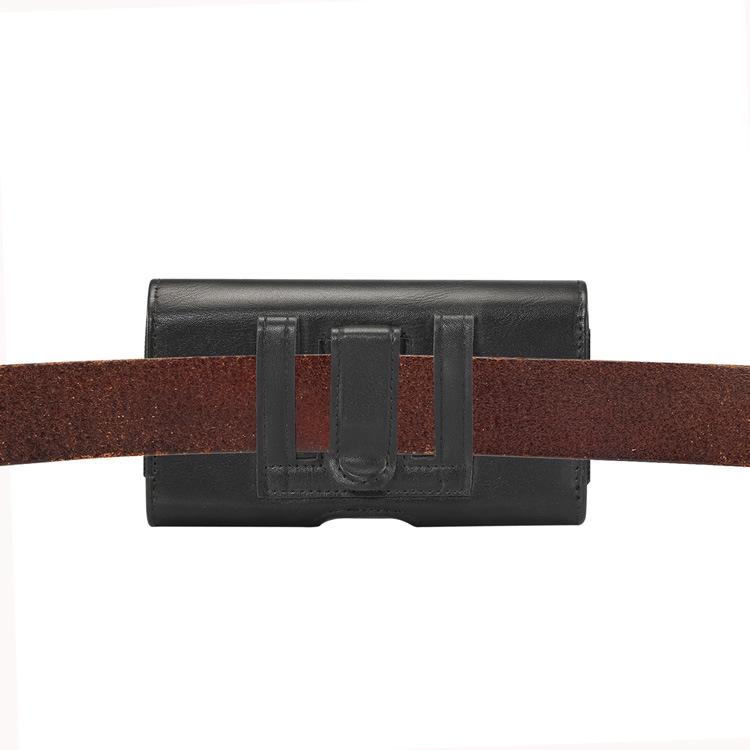Multi-Functional Leather Phone Waist Pack for Men - Magnetic, Belt-Friendly, Back Buckle Design