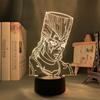 JoJo Bizarre Adventure Night Light JOJO Jolyne Figure Color Changing Lamp Cool Gift for Anime Fans