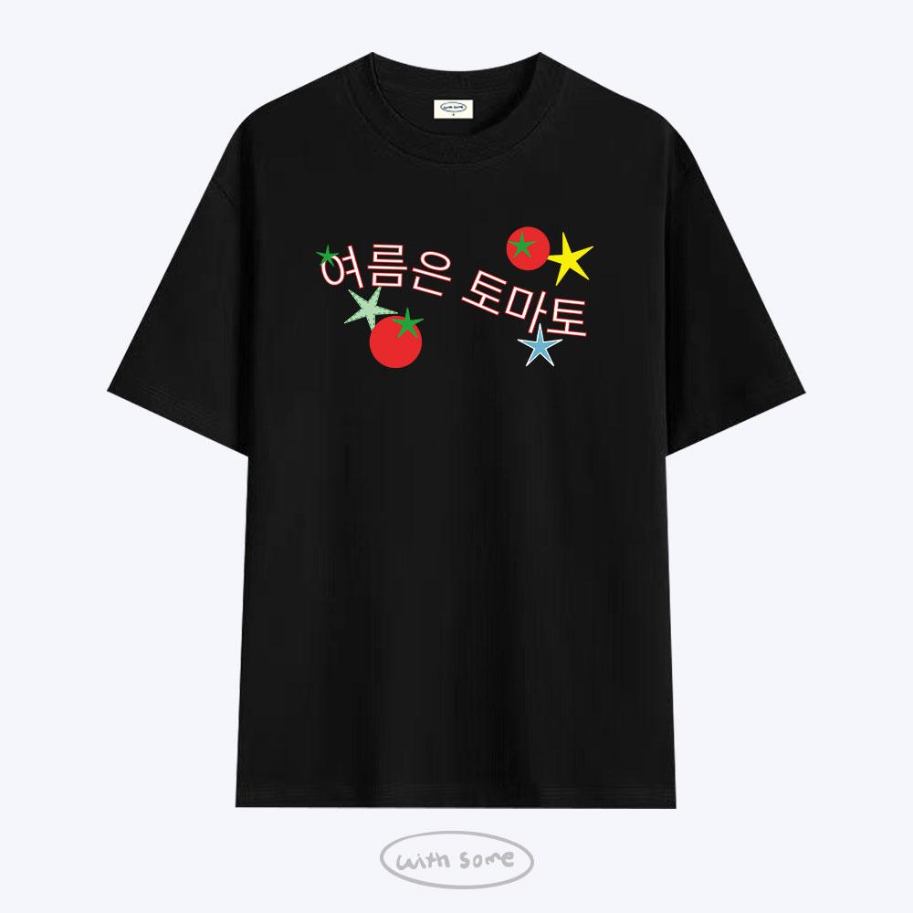 Wideusseom [Withsome Made] Summer Is Tomato T-Shirt (Type A)
