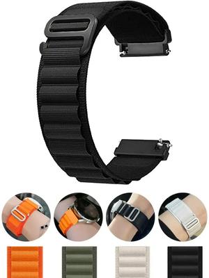 Strap for Samsung Galaxy Watch 4 5 Pro 6 Classic Gear S3 Active 2 Nylon Loop Correa Bracelet Amazfit GTS 2 4 Mini 20mm 22mm Band