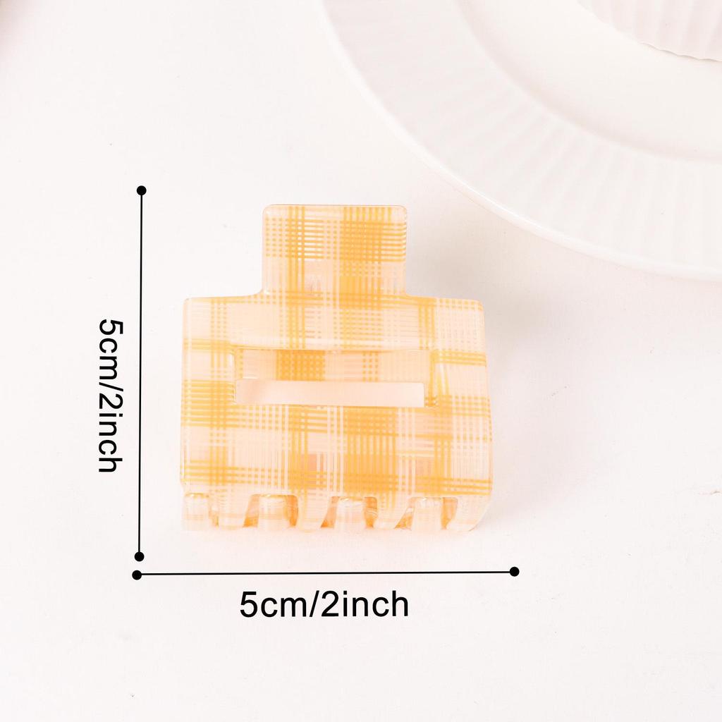 Bambus Yao Academy Style Karomuster Haarklammer - High-End Mode Pony-Halter Accessoire für Mädchen