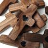 Handcrafted Wooden Fidget Cross Pocket Prayer Cross Fingertip Stress Relief Cross Gadget