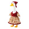 Jijijing Thanksgiving Porch Goose Outfit, Autumn Dress with Head Scarf for 23 Inch Statue, Outdoor Garden Yard Decor