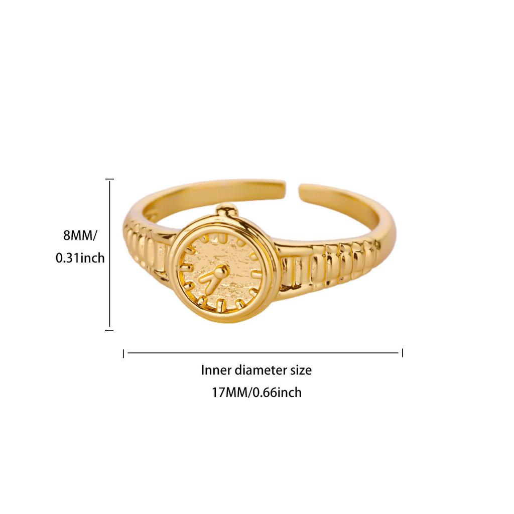 Three-dimensional double-layer sun starfish stainless steel plated k ring openable ring jewelry hot-selling new