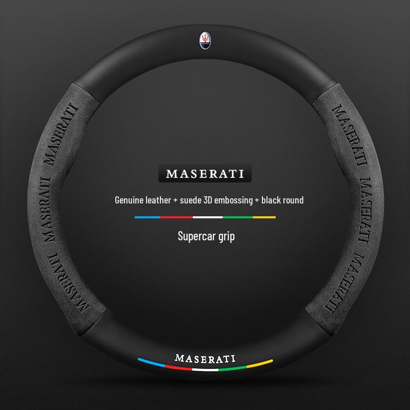 Maserati Presidente Levante Ghibli Leather Steering Wheel Cover