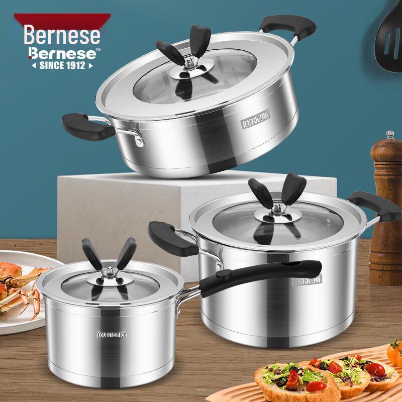Bernice BENS-89 Classic 3-Piece Cookware Set