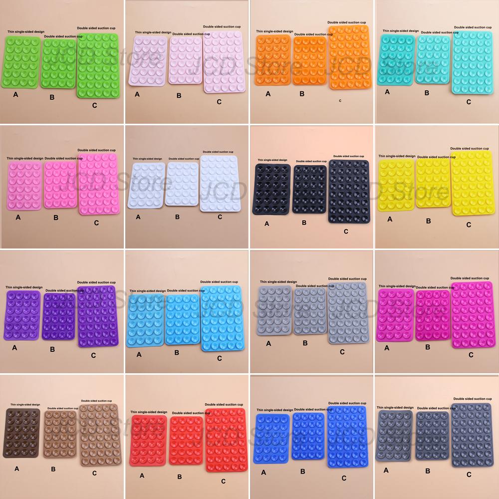 Single-sided Double Side Silicone Suction Pad Mobile Phone Fixture Suction Cup Backed Adhesive Silicone Rubber Sucker Pad Fixed 7