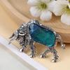 Shell Zodiac Bull Brooch With Embedding Decor For Fashion Accessories