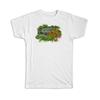 Watercolor Garden Bench Frame T Shirt