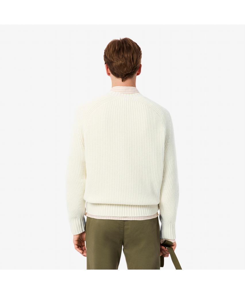 LACOSTE Men'S Rib Knit Crew Neck Sweater Ah3142-55N Xfj