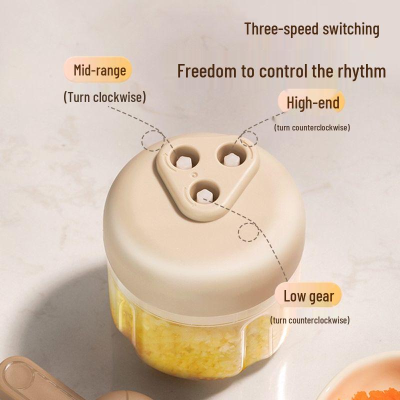 Manual Garlic Masher, Presser, Chopper, Mincer, Paste Maker, and Cutter