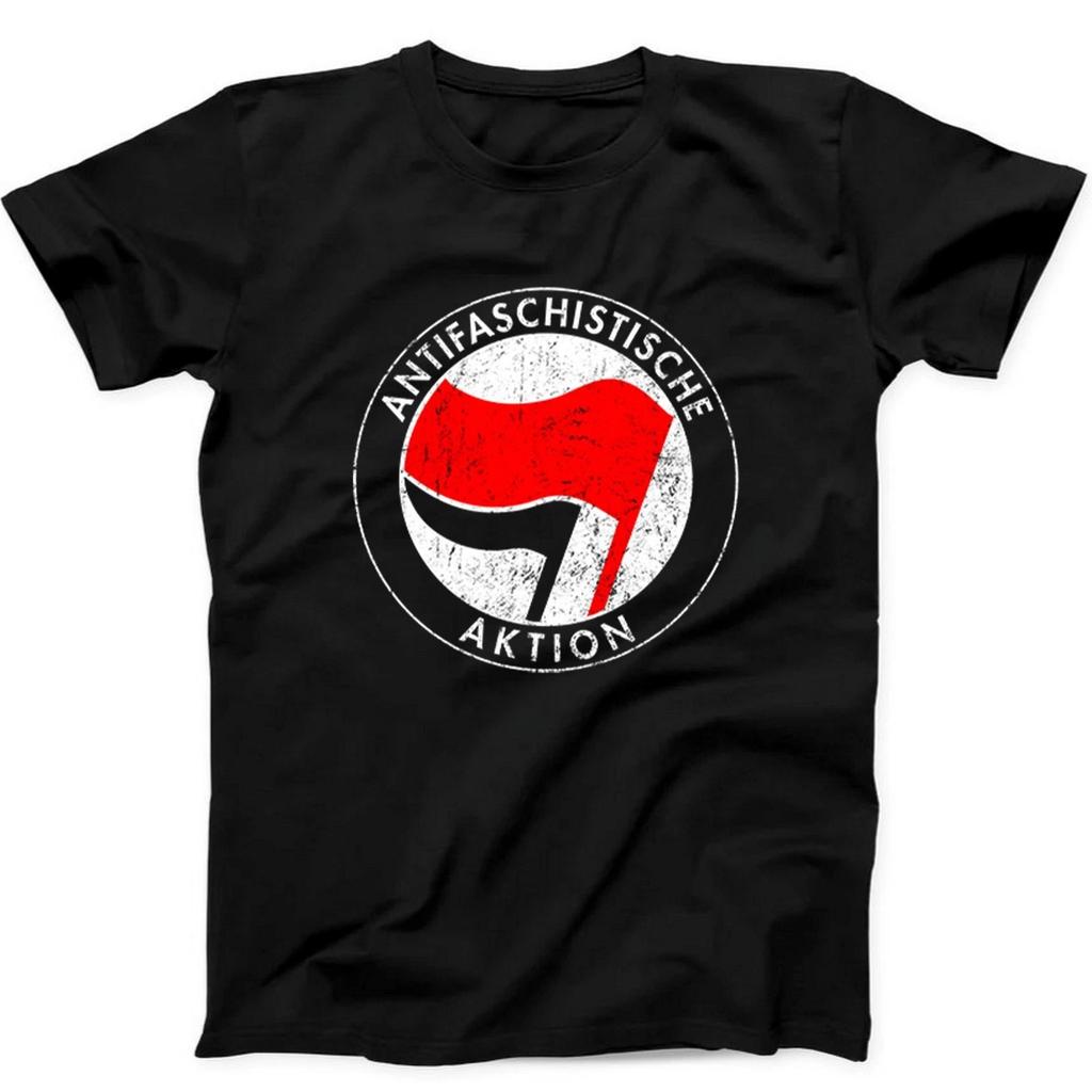 Antifaschistische Aktion Antifa Casual T-shirt Men's and Women's Luxury Brand Top