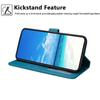 Wallet Case for iPhone 17 Pro Max - Leather/PU, Blue, With Lanyard
