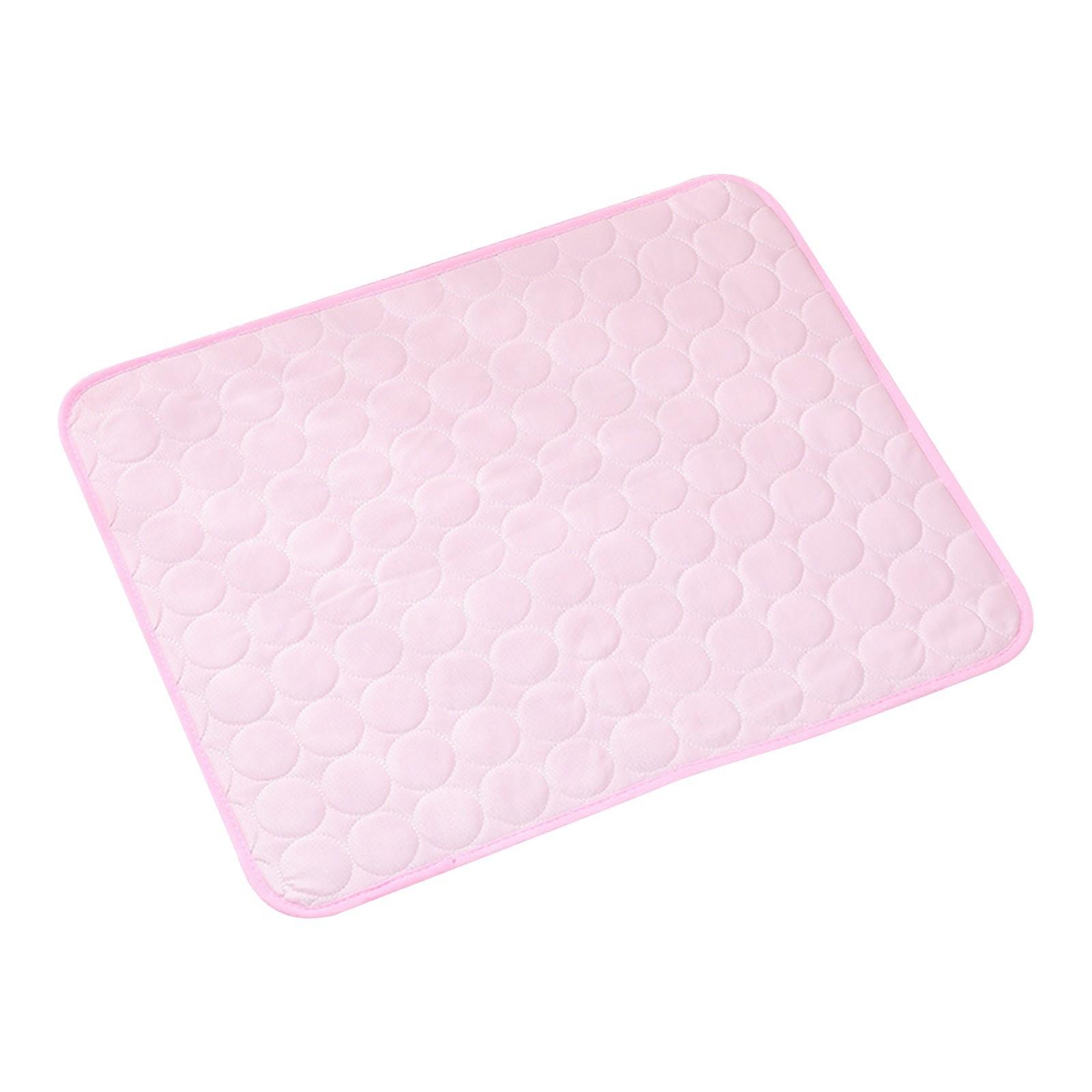 

Подушка для дивана для питомцев на лето, напольная подушка для собак, подушка для кошек со льдом, весенне-летняя прохладная подушка для кошек, подушка для сна из ледяного шелка One Size розовый