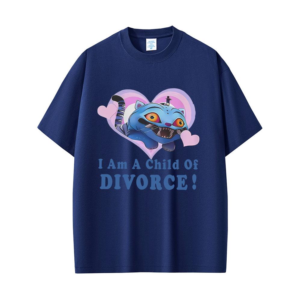 

Movie Kpop Demon Hunters Derpy Tiger I Am A Child of Divorce Graphic Print T Shirt Men Women Cartoon Casual Oversized T-shirts 4XL