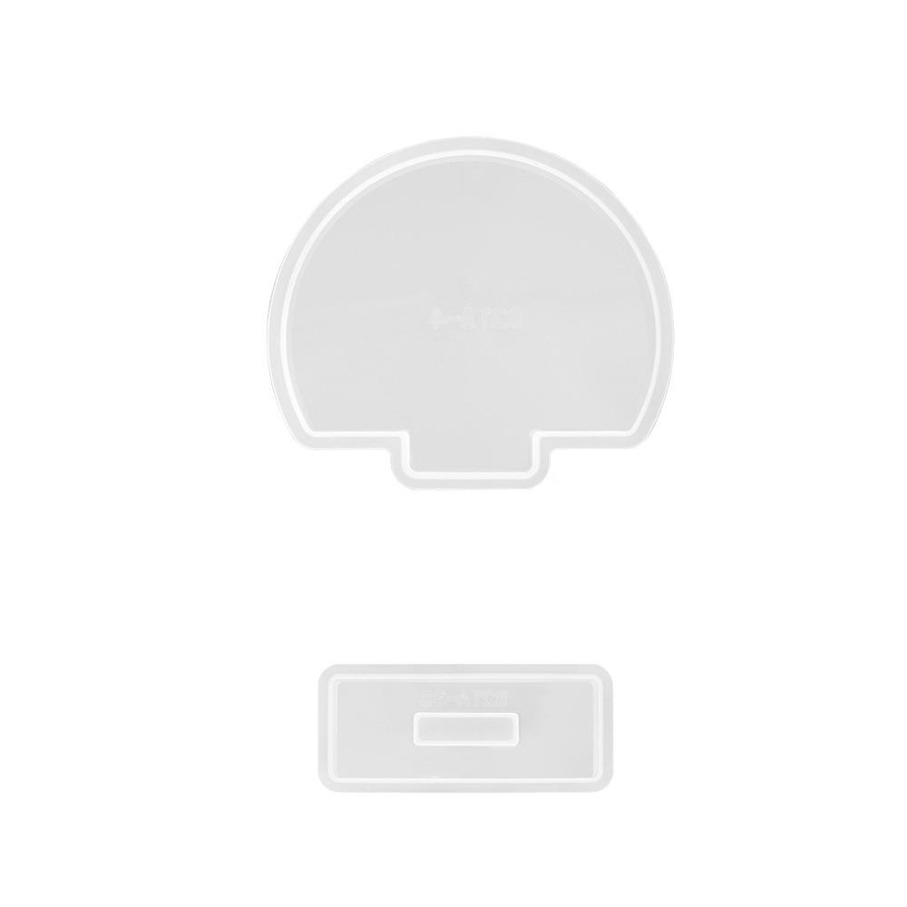 

2 Pcs/set Easy to Use DIY Photo Frame Mold Easy to Demould Crystal Epoxy Frame Mold Desktop Round