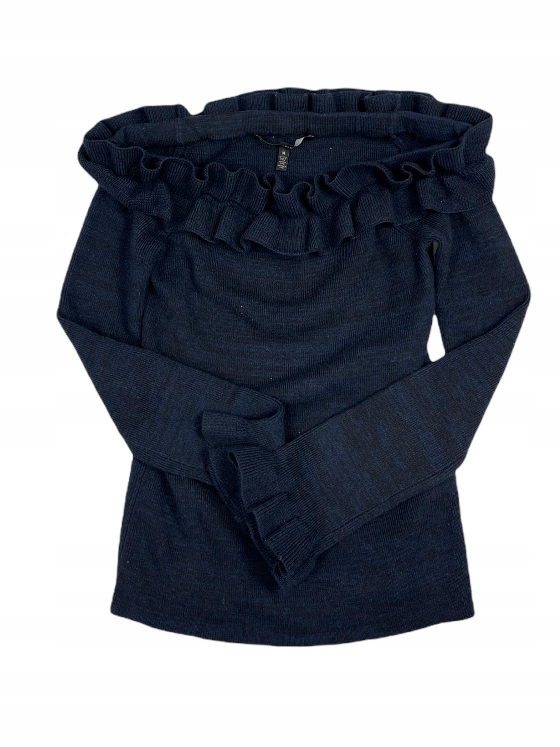 

Elegant navy blue Spanish sweater WHBM M - Used