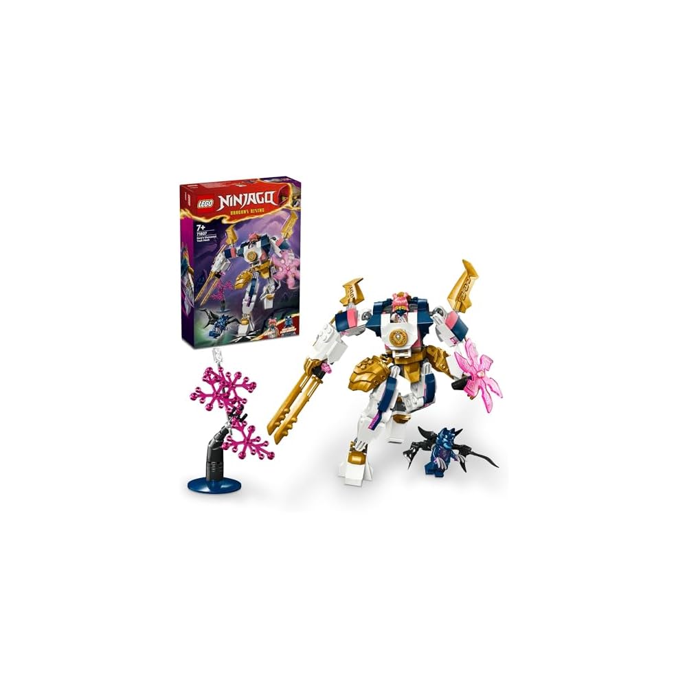 

LEGO Ninjago Sora s Elemental Power Mech Suit Building Toy for Kids Ages 7-9