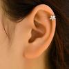 Glamour Lady Exquisite Simple Zircon Set Flower Earrings Banquet Jewelry