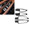 4PCS Carbon Fiber Car Window Switch Panel Cover Stickers Decoration Accessories For BMW 3 Series G20 G28 325li 330d 335