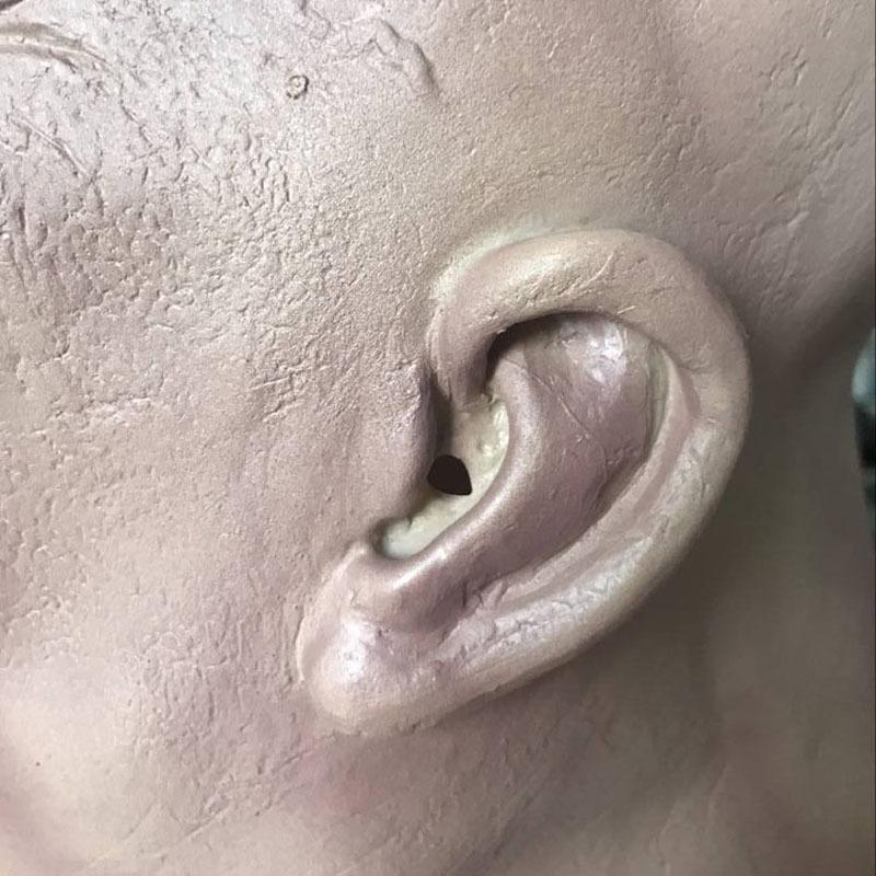 Horror Unterweltboss lustige Latex Vollkopf alte Mann Maske