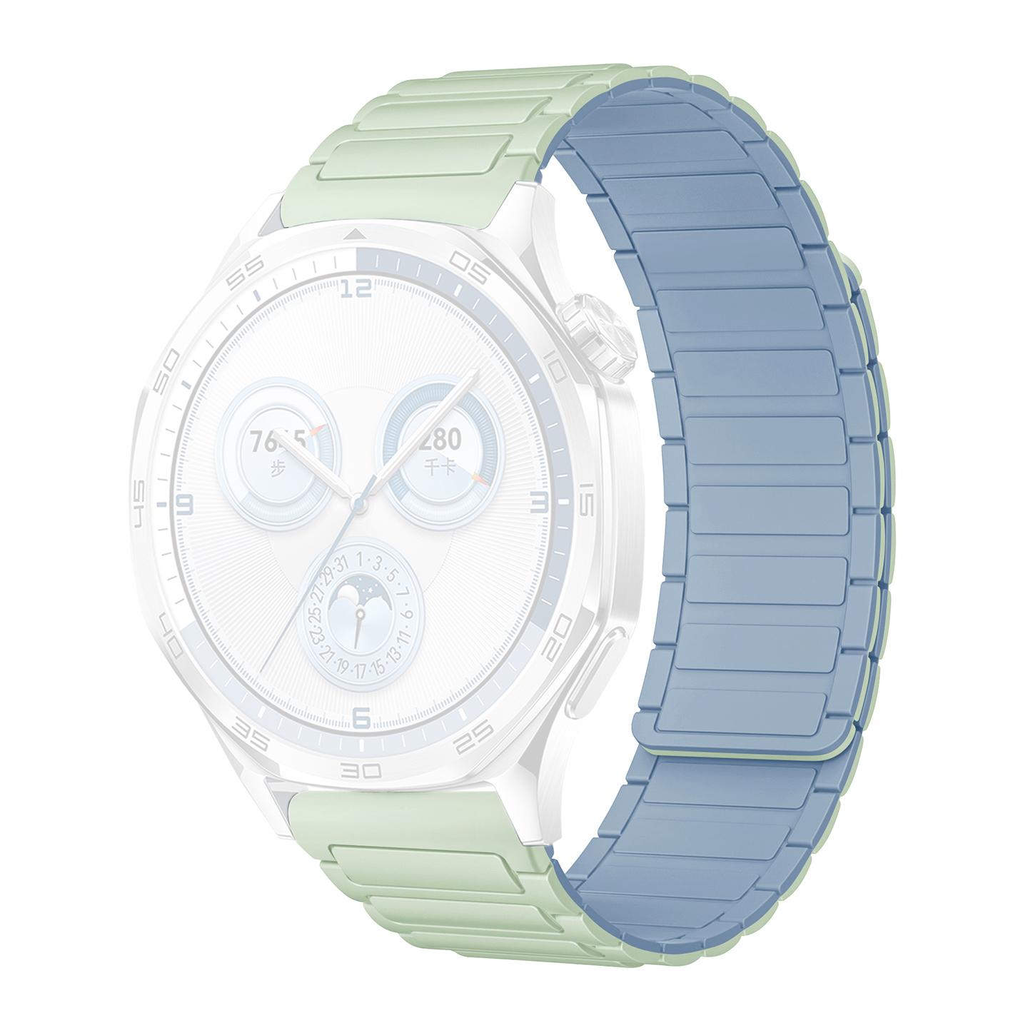 

18mm Watch Band for Garmin Venu 3S/2S/Forerunner 265S/255S 3-Bead Silicone Magnetic Strap B