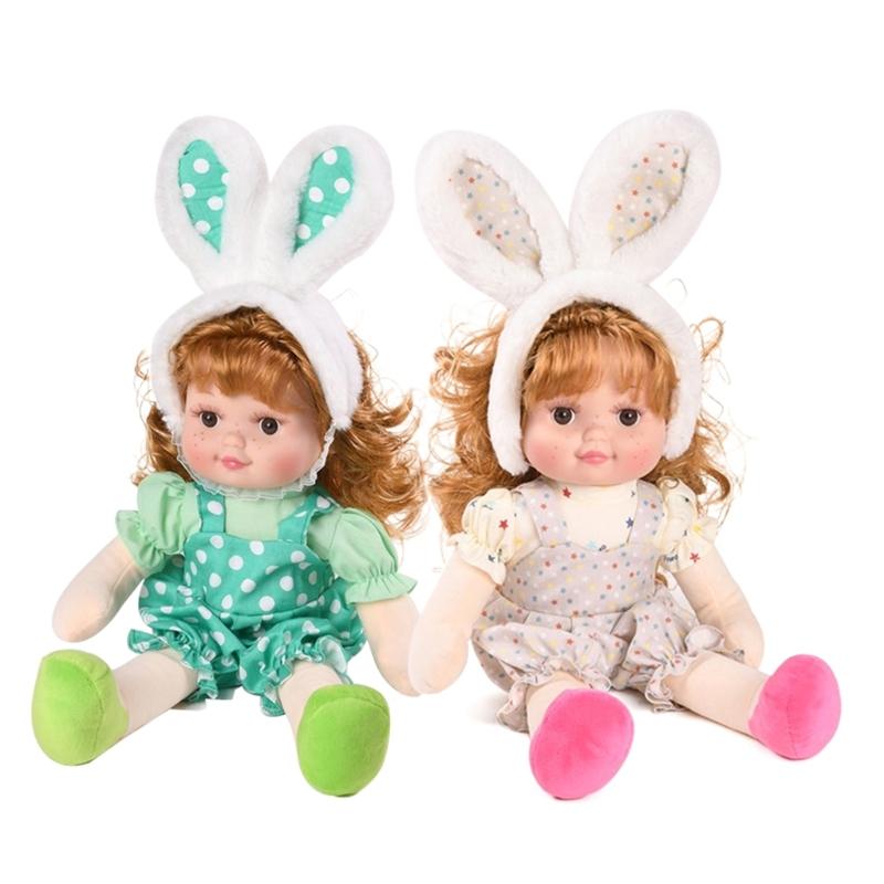 40cm Reborns Toddler Popular Realistic Girl Doll with Braided Jumpsuit Headband Soft Body High-quality Handmade Doll