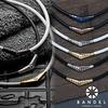 [BANDEL] Limited Edition Titanium Rubber Necklace (Black x Black) 45cm Black x Black 45cm