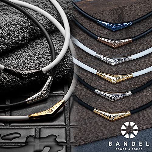 [BANDEL] Limited Edition Titanium Rubber Necklace (Black x Black) 45cm Black x Black 45cm