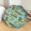 Construction Vehicle Print Umbrella Automatic Opening&Closing,Portable 3 Fold Design,8 Rib Iron Frame Outdoor Umbrella,Perfect Gift f