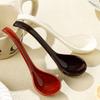 1-Piece Asian Soup Spoon, Ceramic Chinese Style Spoons Ramen Spoon Retro Porcelain Spoon, 6.5 inches