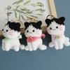 Funny Kitten Doll Crochet Keyrings Handmaking Crochet Cat Doll Keychain For Bag Pendant Kawaii Kitten Keychain Creative Gifts