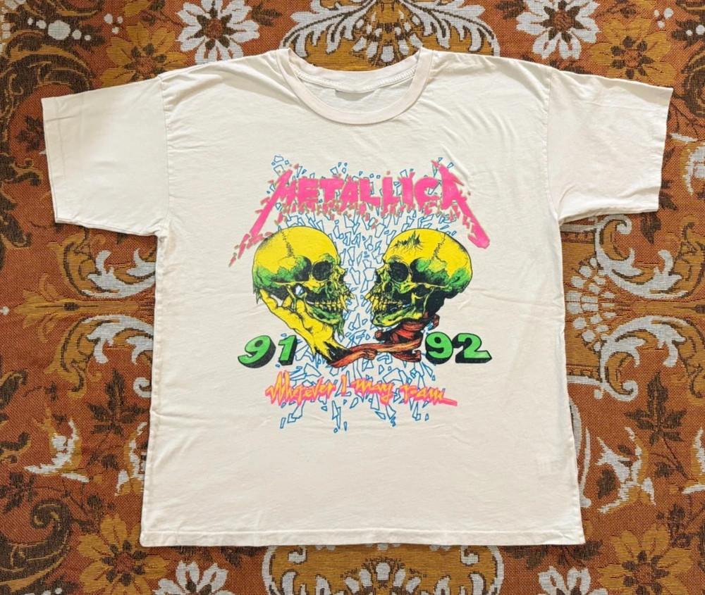 

Vintage Metallica Wherever I May Roam 1991–1992 Tour S–4XL Unisex T-Shirt XXL