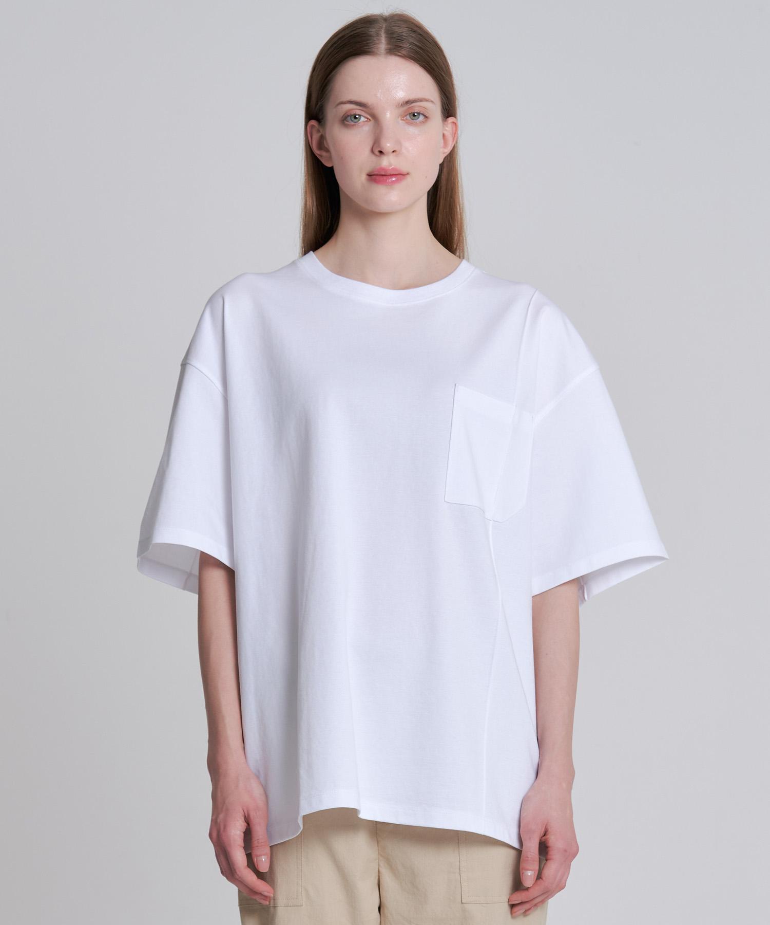 Zensai Big Flower Pocket T-Shirt White L