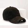 Vintage-Style Casual Baseball Cap with Distressed Details, Soft Top, Curved Brim, and Face-Revealing Duckbill Design