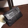Zipper PU Leather Envelope Handbag Pure Color Handheld Evening Banquet Bag  Shopping