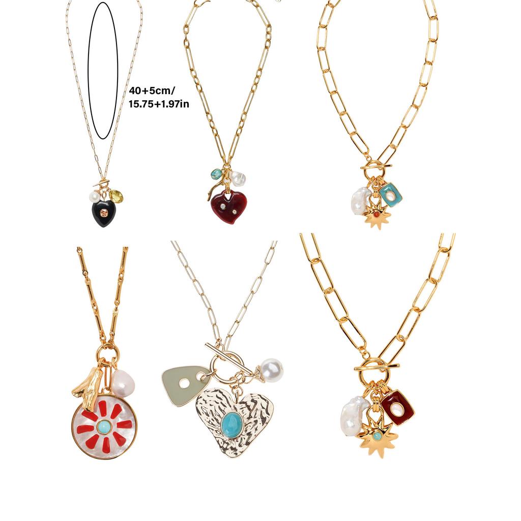 Multipurpose Pendant Necklace With Vibranting Color Suitable for Casual and Formal Outfits Daily Use Casual Wear