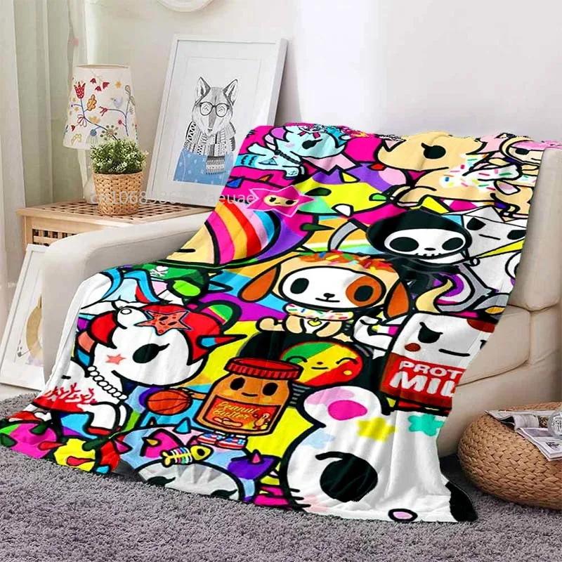 Japanese Style Tokidoki Blanket Anime Fantastic Print Flannel Blankets for Beds Sofas Warm Bed Soft Blanket