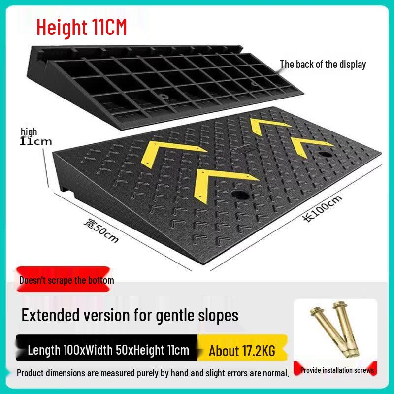 Heavy-Duty Rubber Step Ramp
