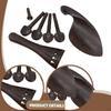 4/4 Full Size Violin Accessories Kit Chin Rest Parts Sturdy,Wood Replacement,Professional Tuning