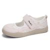Velcro light mouth floral lace Mary Jane women's shoes new fashionable versatile hollow breathable
