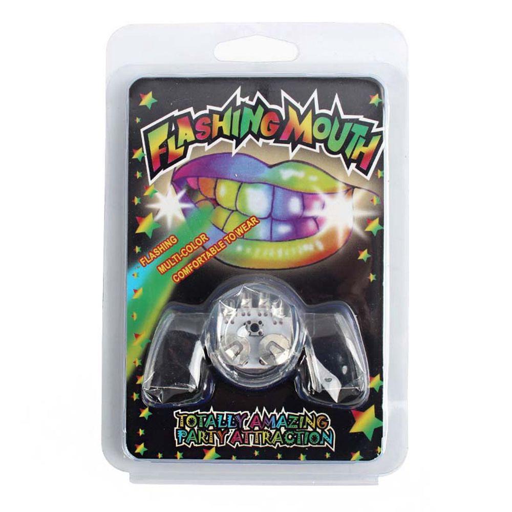 Masquerade Festival Glow Teeth LED Light Toys Costume Party Glitter Braces Halloween Glow Braces прозрачный