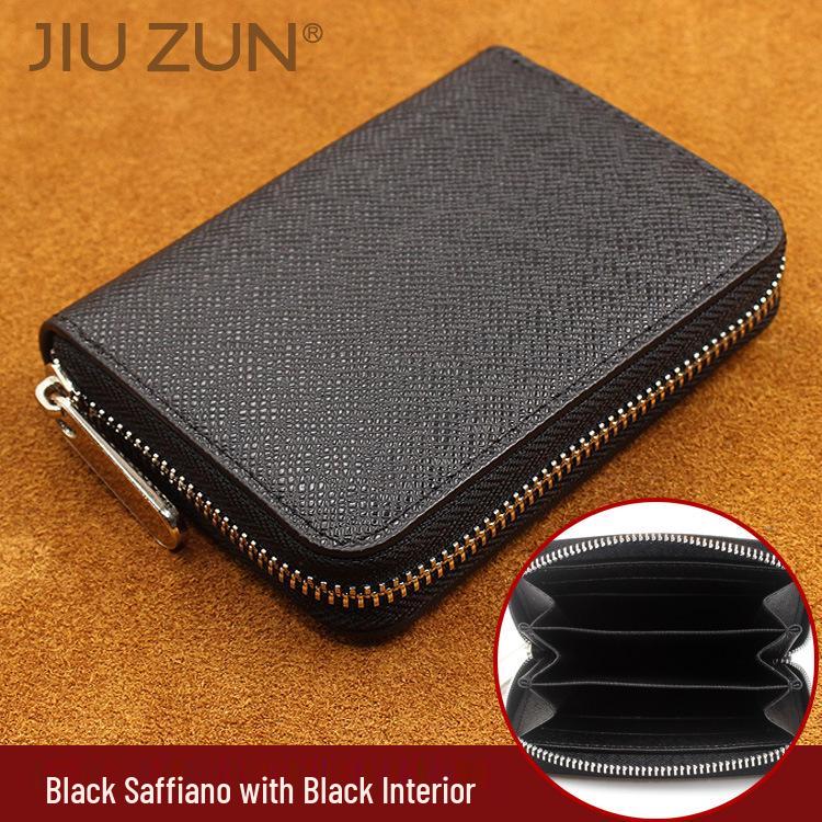 Japanisches Damen Crossgrain Kurzportemonnaie und Münzfach.