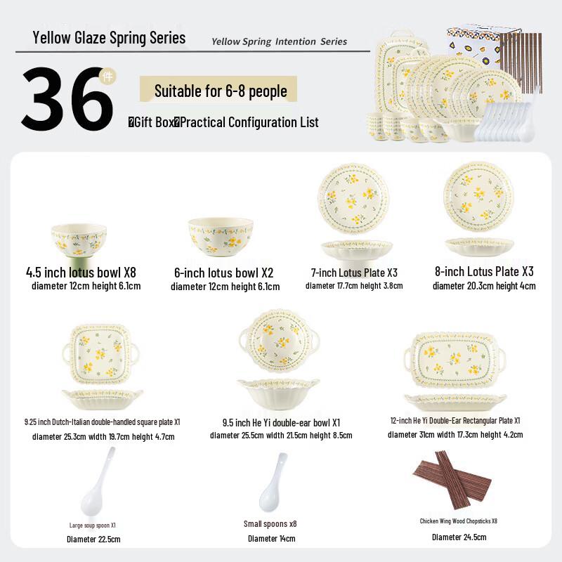 Ceramic Dinnerware Gift Set 36-piece Gift Set