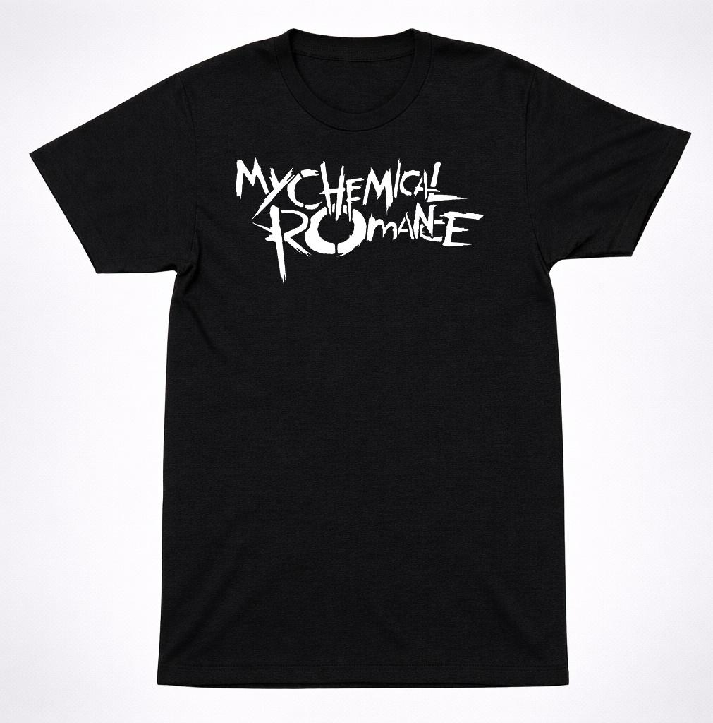 My Chemical Romance Scratchy Iconic Logo T-Shirt Emo Rock Band Classic Tee S разноцветный