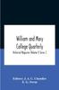 Libro William And Mary College Quarterly Historical Magazine (Volume I) Series 2