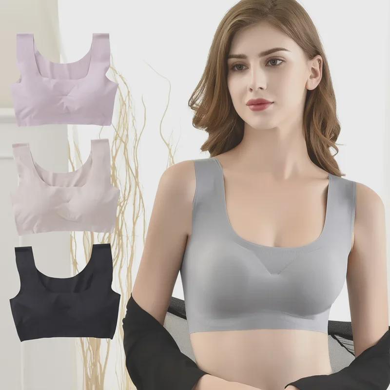 Japanese Anxin Seamless Sleeping Bra - Steel-Free, One-Piece, Plus Size, Back-Smoothing Sports Underwear for Women