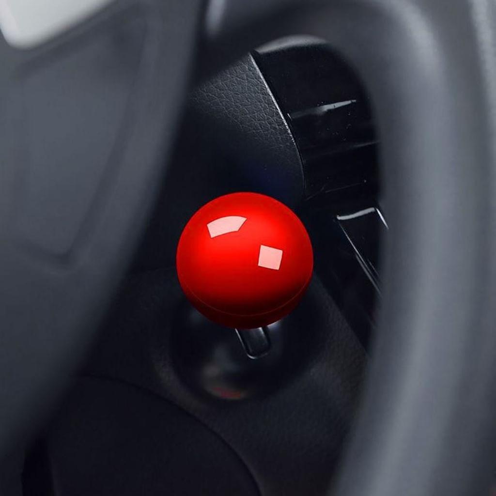 Auto-Startknopf zum Drücken, Auto-Starthebel mit einem Knopf, zum Drücken, Vollmetallstange, Automotor, eine Start-Stopp-Knopfabdeckung, dekoratives Zubehör