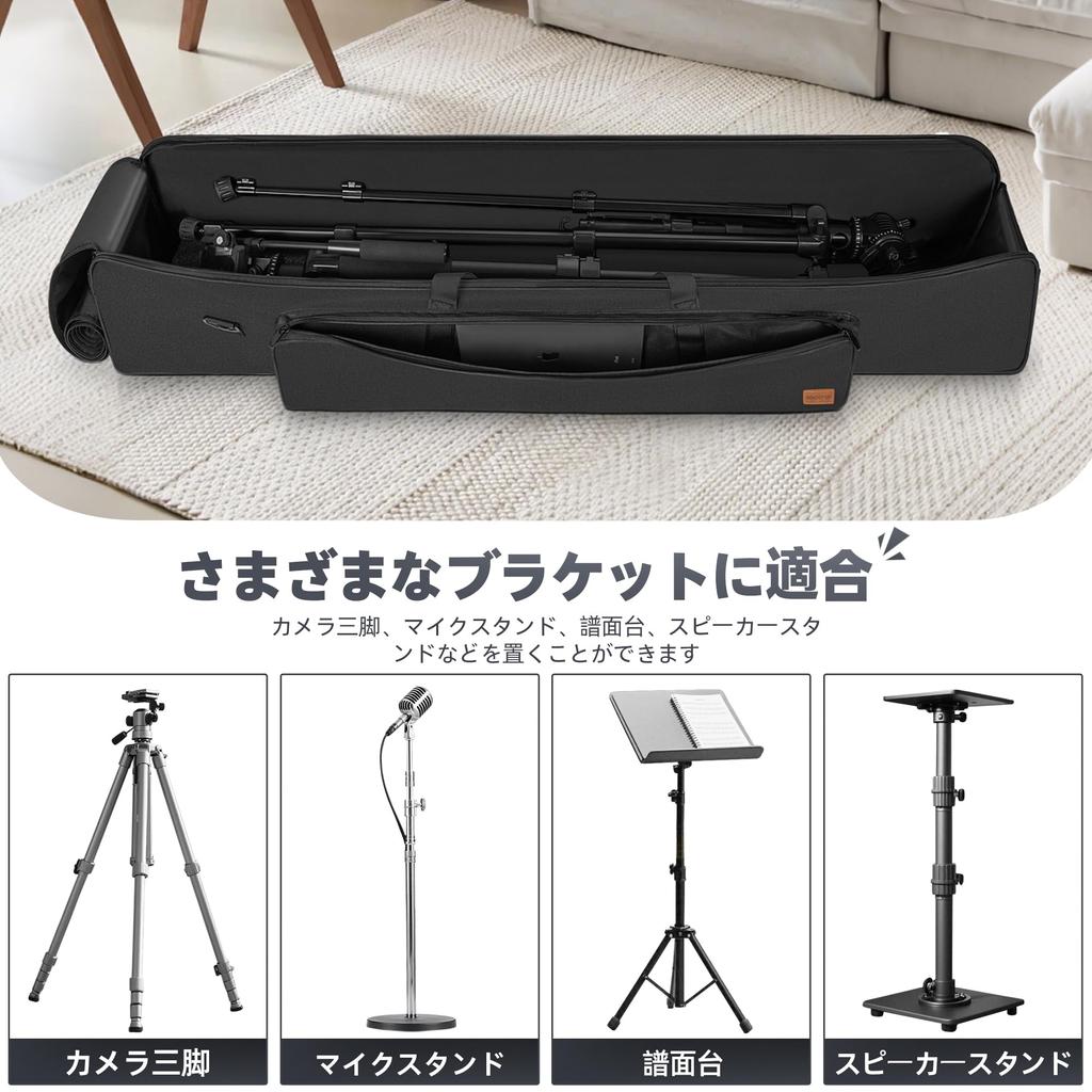 BQKOZFIN Tripod Case 127x21x21cm Light Stand Case Telescope Case Photography Tripod Carrying Case Large Capacity Good Cushioning Storage for Photograp